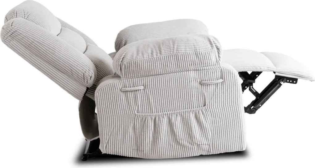 Dönthető fotel szürke kordbársony, ARTURO