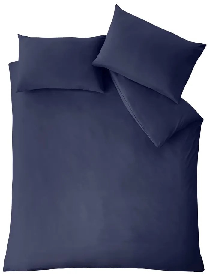 Sötétkék egyszemélyes ágyneműhuzat 135x200 cm So Soft Easy Iron – Catherine Lansfield