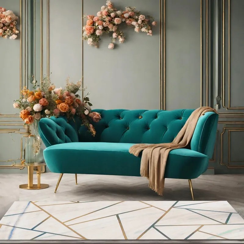 Dekorációs szőnyeg világos geometrikus 160x230cm csúszásgátló Lívia