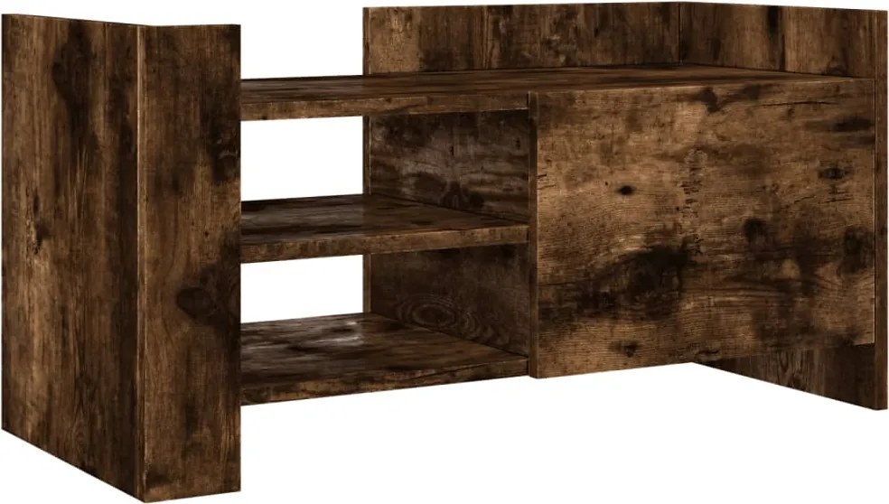 vidaXL füstös tölgy színű szerelt fa TV-szekrény 80 x 35 x 40 cm
