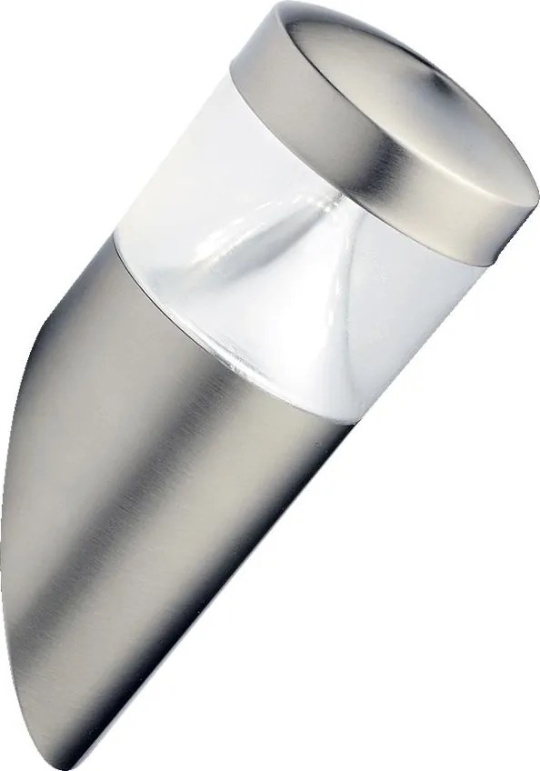 PREZENT 65254 ZEN Modern Kültéri Fali Lámpa Átlátszó, Ezüst LED IP44