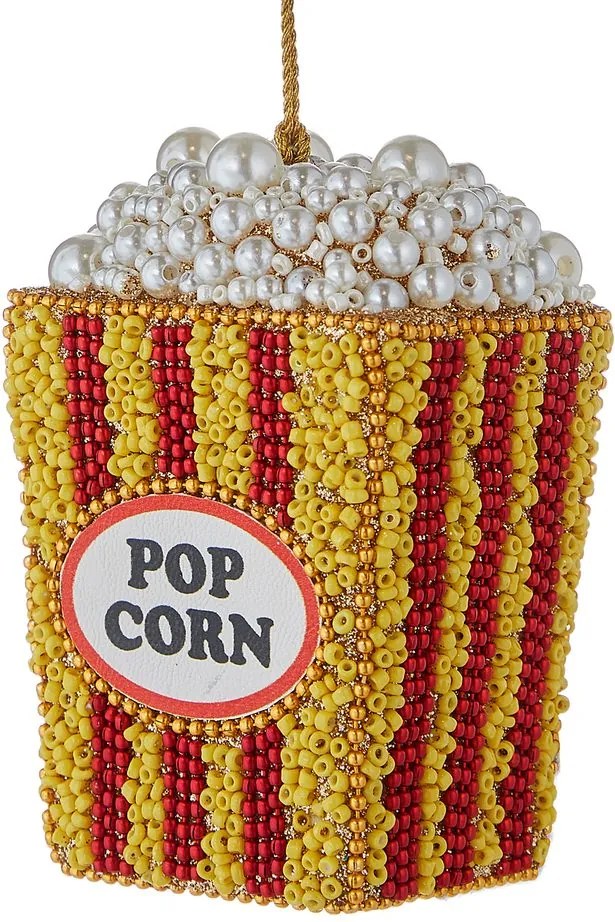 HANG ON gyöngyös karácsonyfadísz , popcorn