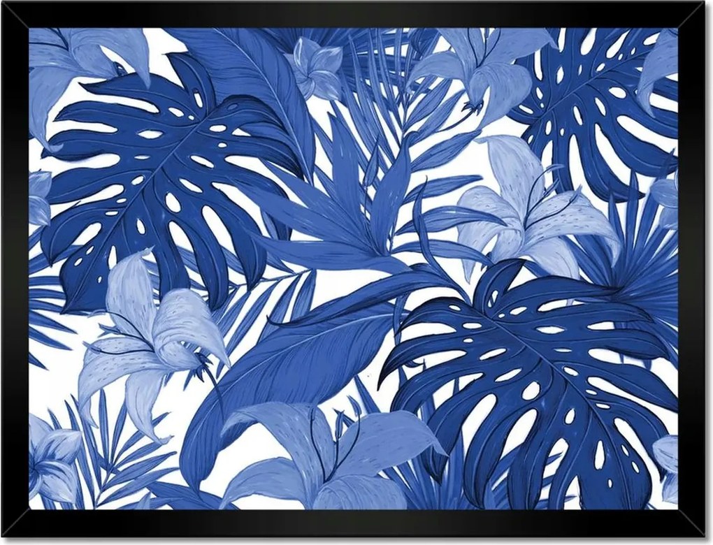 Poszterek keretben 40x30 Classic Blue Monstera