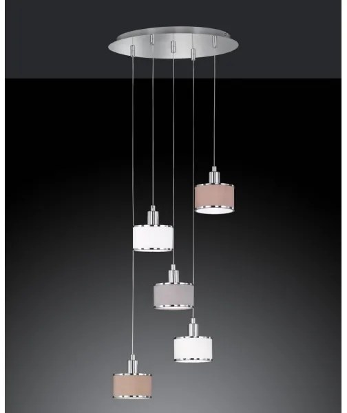 Wofi 619905019000 - Csillár zsinóron CIARA 5xE14/28W/230V