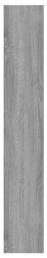 szürke sonoma színű szerelt fa cipősszekrény 63x24x147 cm