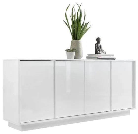 Ice 4 ajtós komód fehér 180cm