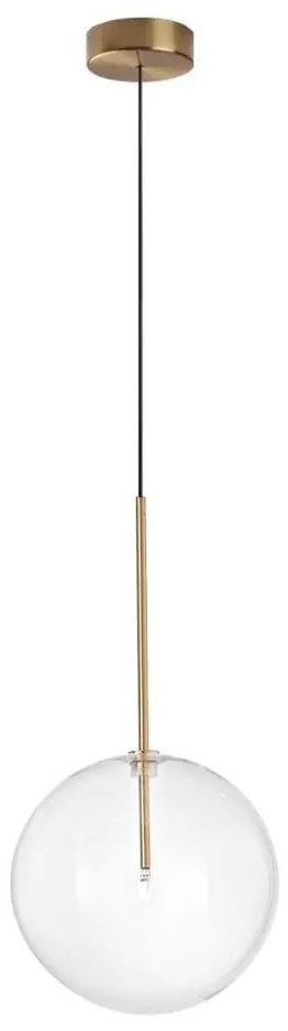 Ideal Lux - LED Csillár zsinóron EQUINOXE 1xG4/2W/230V átm. 25 cm réz/átlátszó