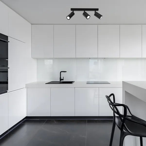 Spotlámpa HUDSON 3xGU10/8W/230V fekete