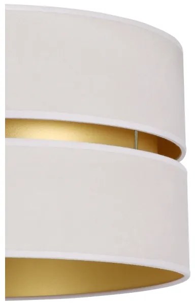 Duolla - Csillár zsinóron DUO 1xE27/15W/230V átm. 40 cm krémes/arany