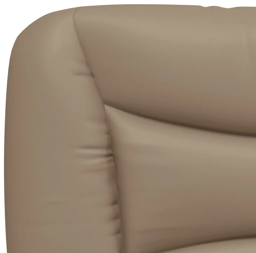 cappuccino színű műbőr fejtámla párna 140 cm