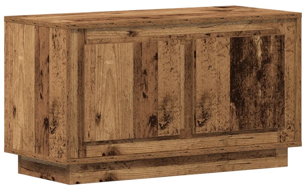 TV szekrény régi fa 80x35x45 cm mérnöki fa