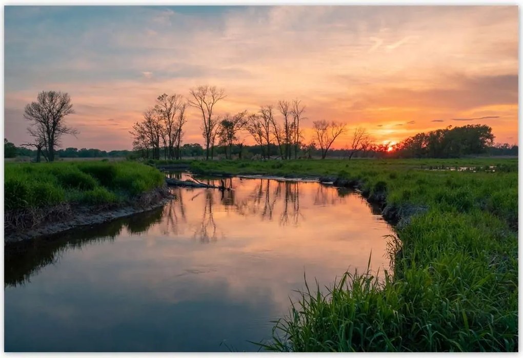 Poszterek 185x125 Folyó rét