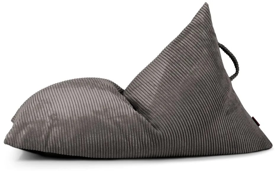 Sötétszürke kordbársony gyerek babzsákfotel Razzy – SLOWDOWN