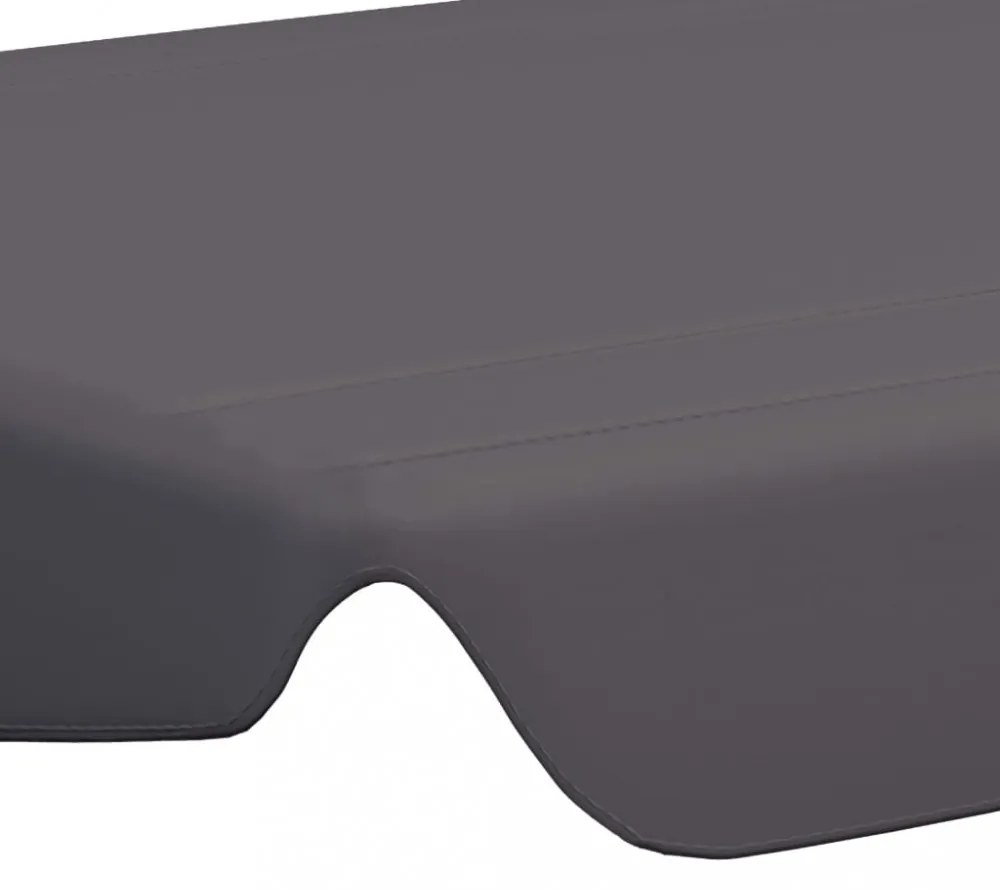 antracit csere ponyva kerti hintaágyhoz 150/130 x 105/70 cm