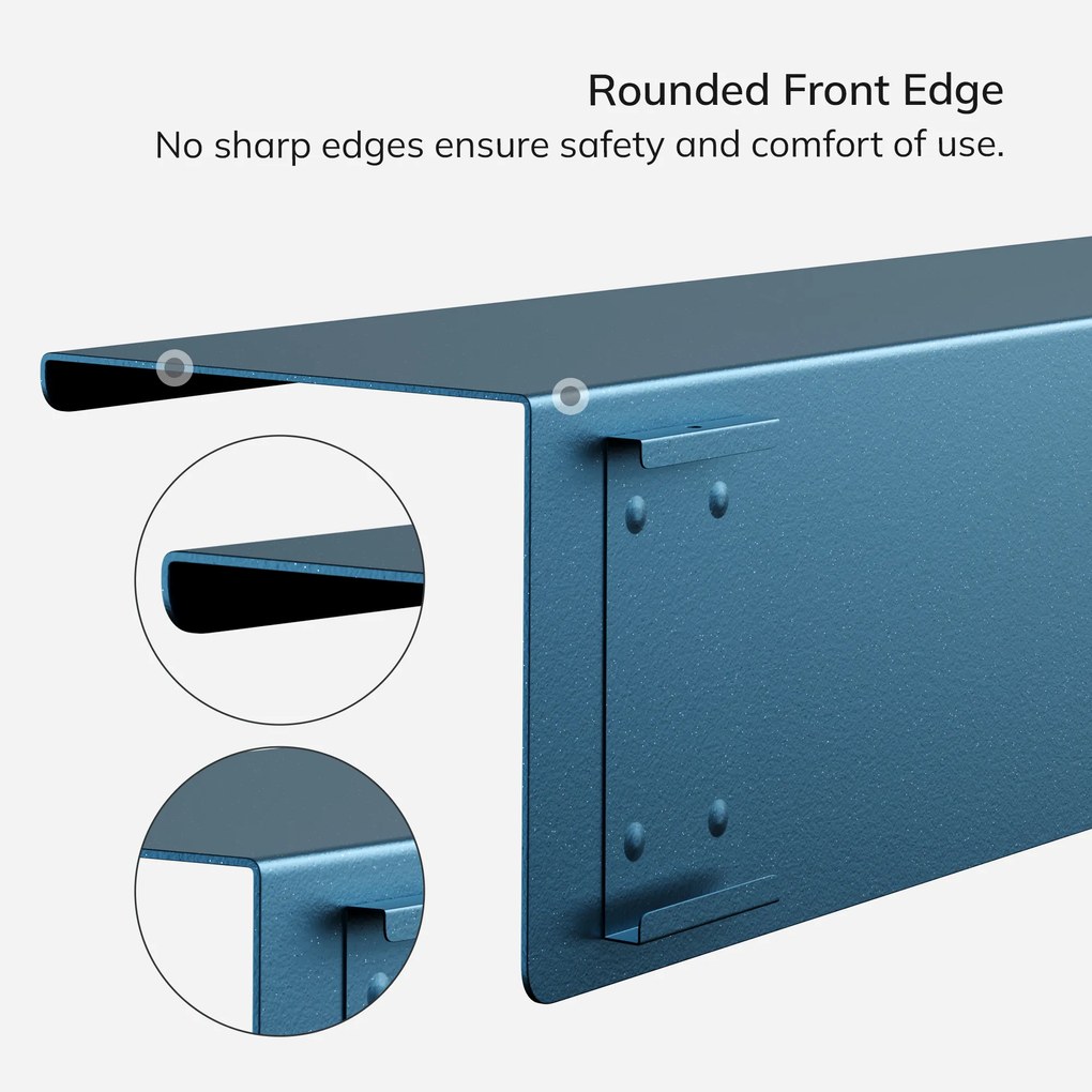 Fali polc JOANNE 400 mm, Modern: tengerészkék