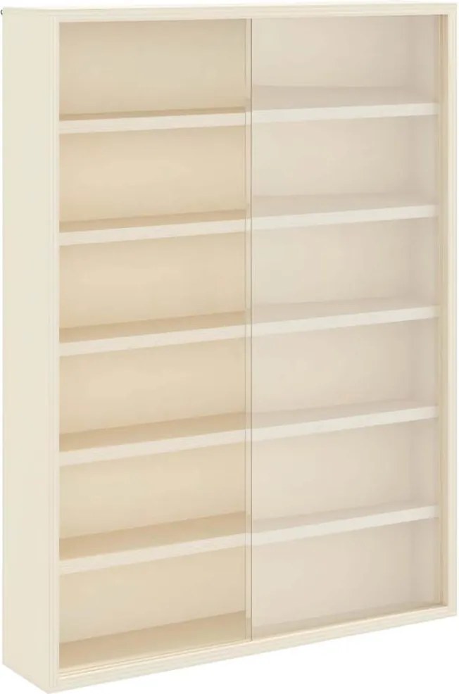 vidaXL Fali Kiállító Doboz polcokkal Bézs 40 x 8,5 x 54 cm Furnér
