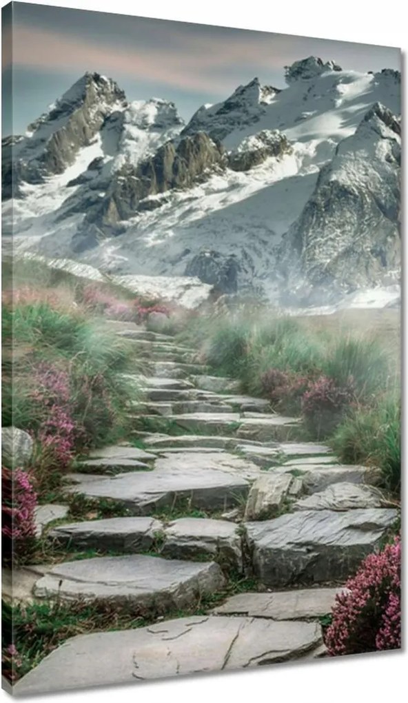 Vászonkép 40x60 Hegyi kilátás Tájkép Köd