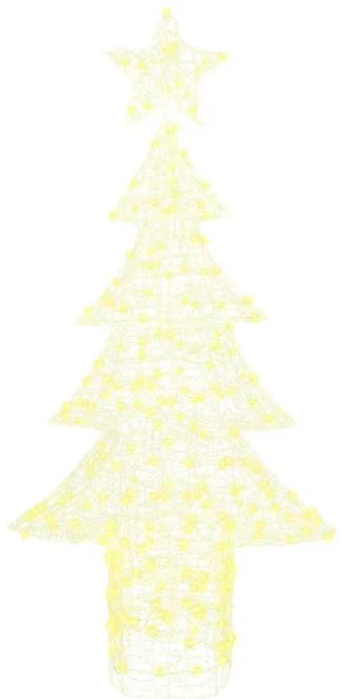 Karácsonyfa 240 LED-del Meleg fehér 180 cm Akril