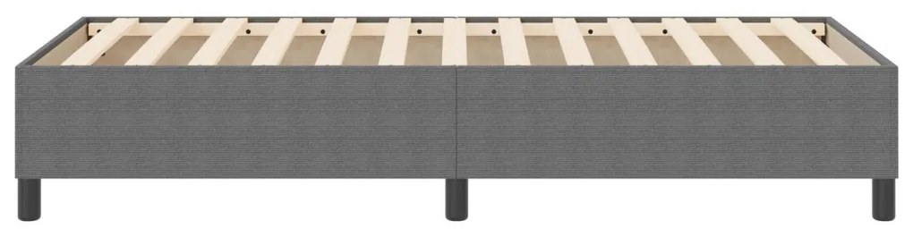 Boxrugós ágy Világosszürke 90 x 200 cm Bársony anyag