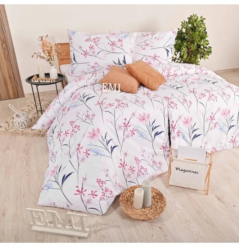 EMI Vena pamut ágyneműhuzat, A kibővített egyszemélyes ágy szett tartalma: 1x 140x220 + 1x 70x90