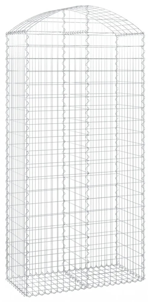 íves horganyzott vas gabion kosár 100x50x200/220 cm