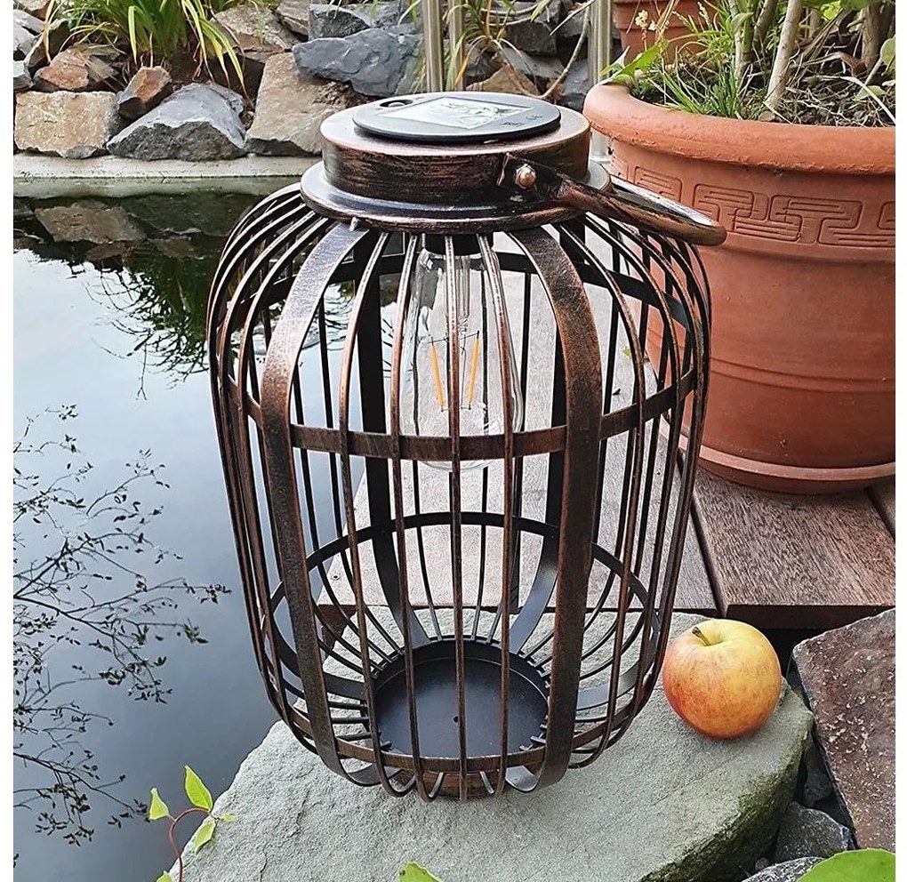 LED Napelemes lámpa LORETA 1xE27/1,2V 600 mAh IP44