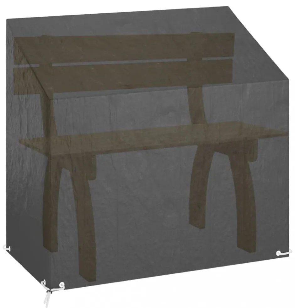 2 db polietilén kerti pad huzat 8 fűzőlyukkal 130x70x70/88 cm