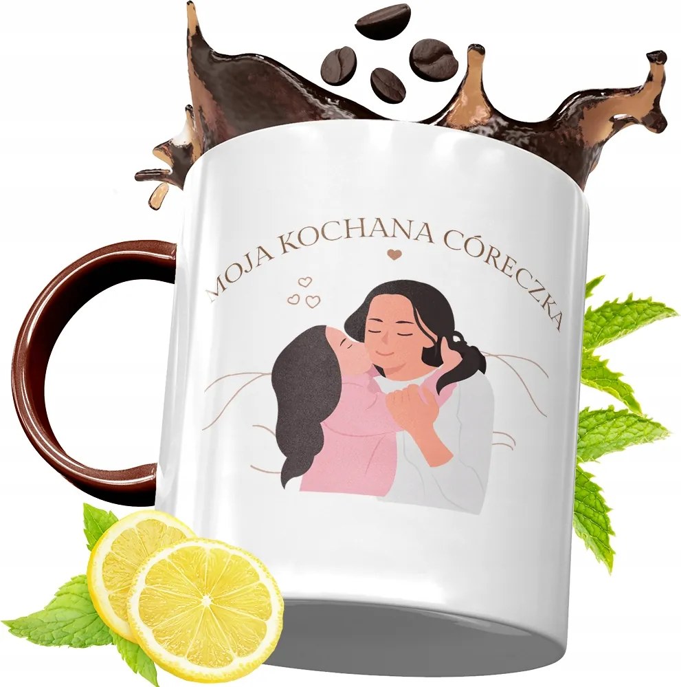 Bordó Bögre Lányának Születésnapi Ajándék fényképes nyomtatással