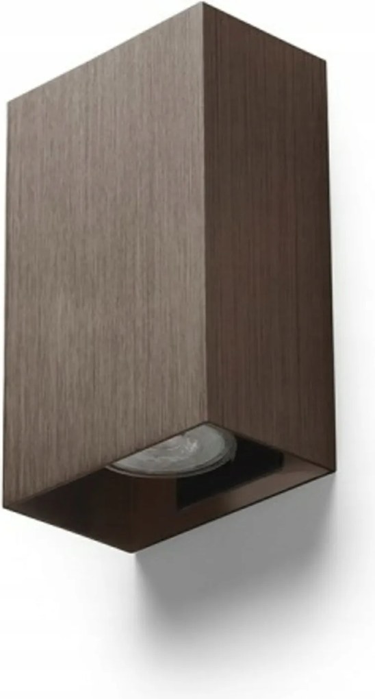 Rendl Capri Rc fali lámpa szálcsiszolt bronz 2xGU10 2x9W 230V