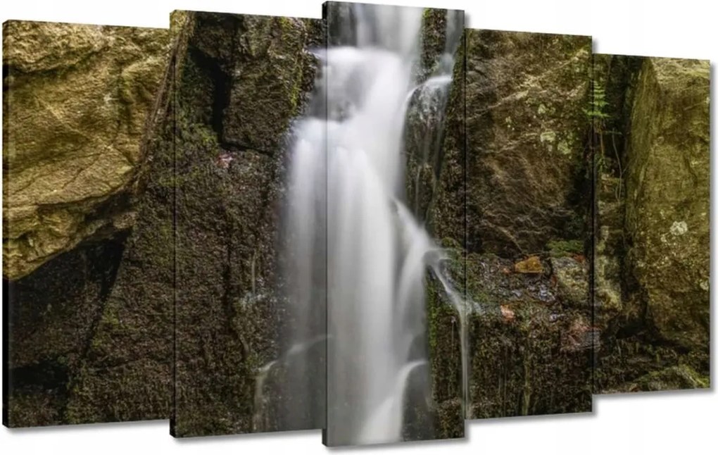 Vászonkép 100x60 Vízesés Erdei zuhatag