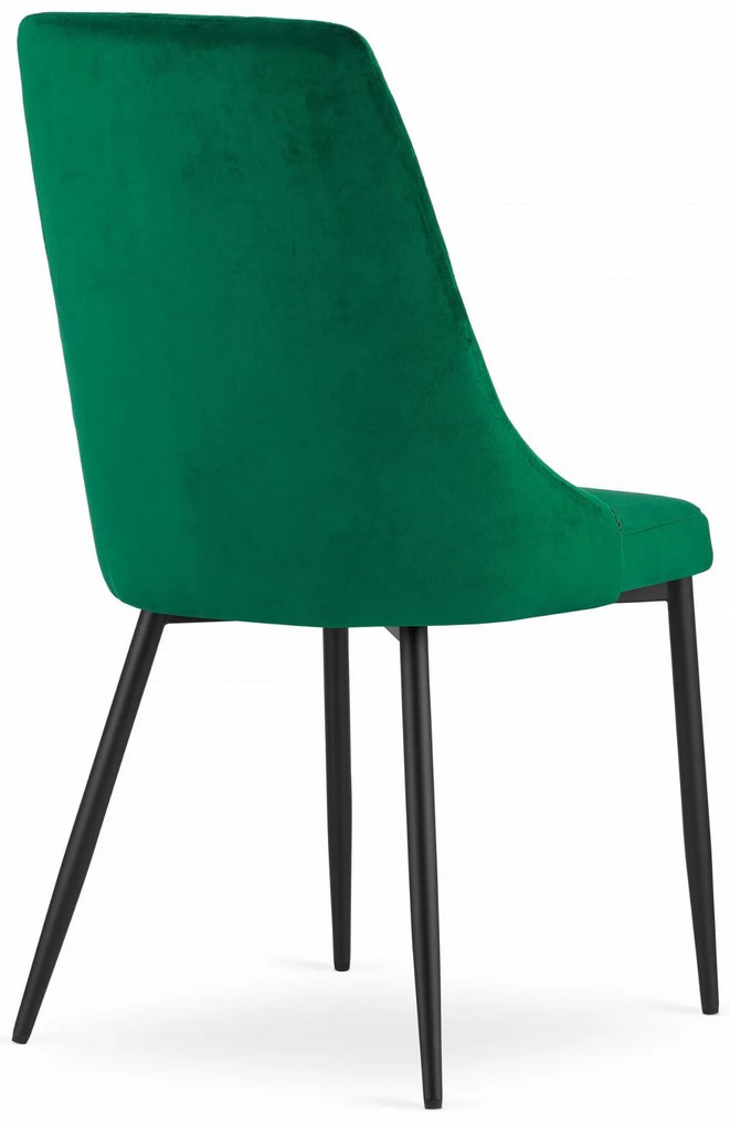 IMOLA zöld bársony étkezőszék