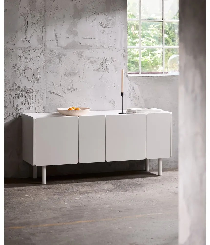 Fehér komód 160x70x45 cm Bera – Unique Furniture