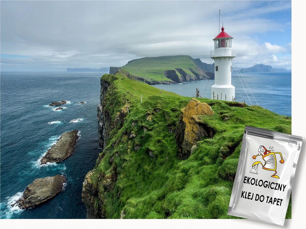 Fotótapéta Flizelina világítótorony Mykines Feröer-szigetek 100x75 ragasztó