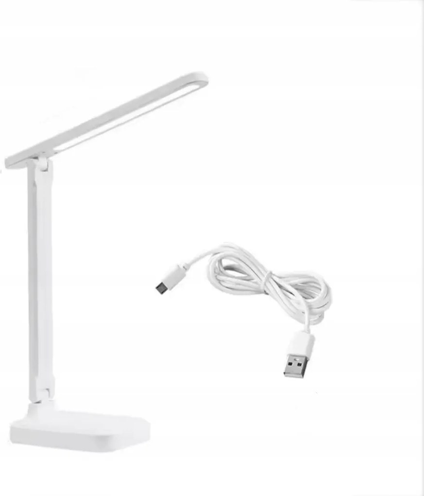 LED-es asztali lámpa érintőképernyős lámpa állítható Usb fény Ajándék