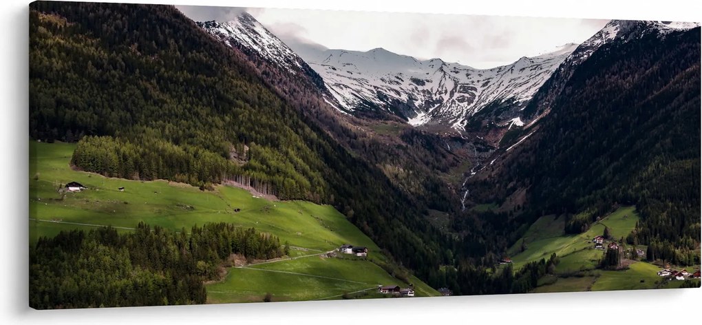 Kép - Völgy a hegyek alatt (120x50 cm)