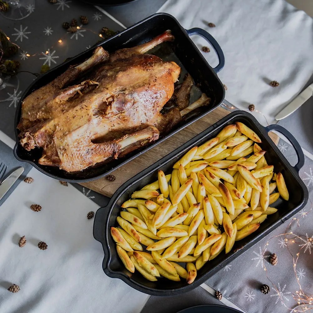 Öntöttvas sütőedény 22x42,5 cm LITINA SMALT – Orion