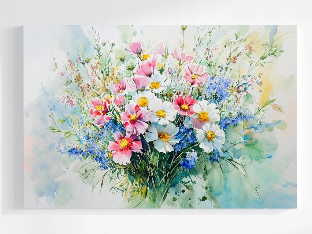 Vászonkép Canvas Mezei Virágok Csokor Kötés Természet 60x40