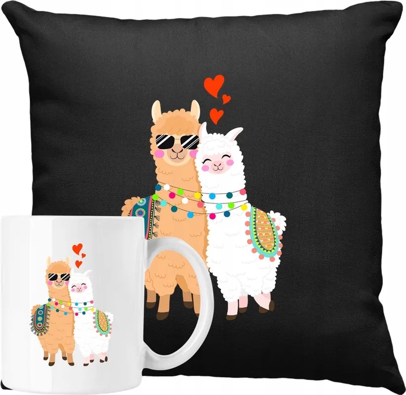 Bögre szett Alpaka párna Kedves Gyerek 2 Ötlet Ajándék