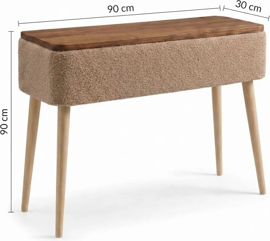Sole komód, barna, 90 cm