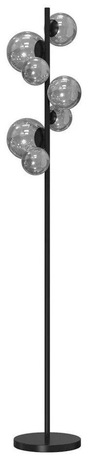 ONLI - Állólámpa PALOMA 7xG9/10W/230V fekete/füstös