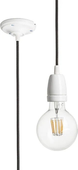 RENDL FABIO függesztő készlet fekete porcelán 230V LED E27 15W