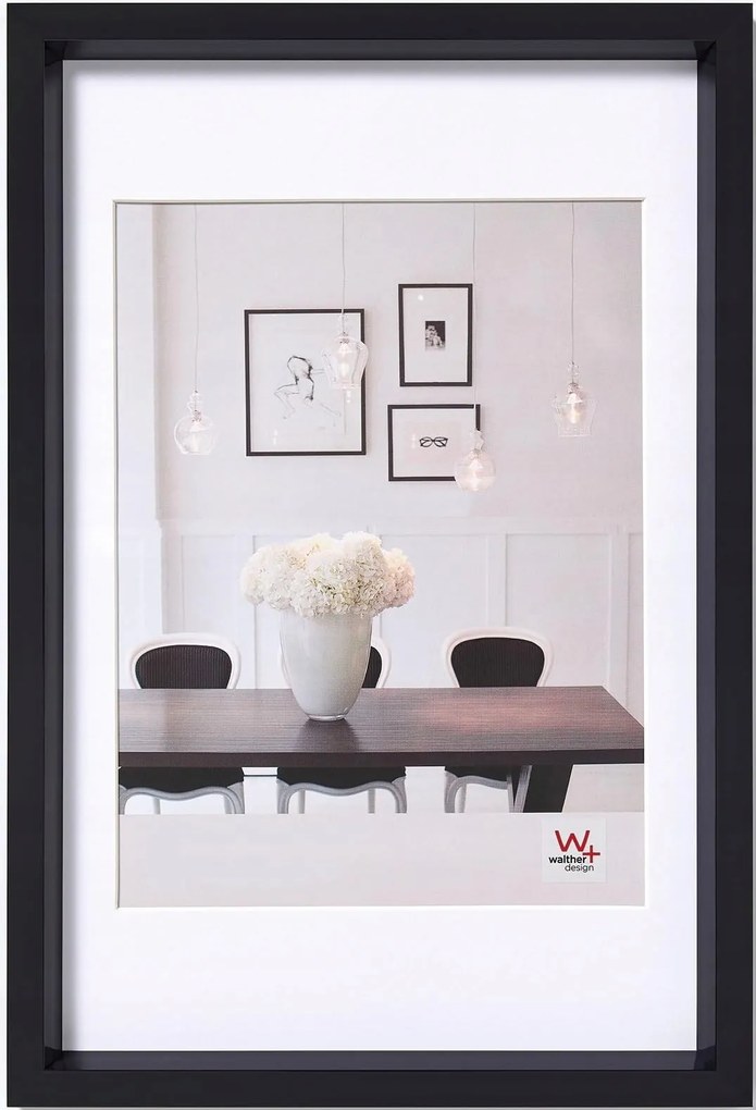 Képkeret, 30X45 CM, Fekete Walther Design