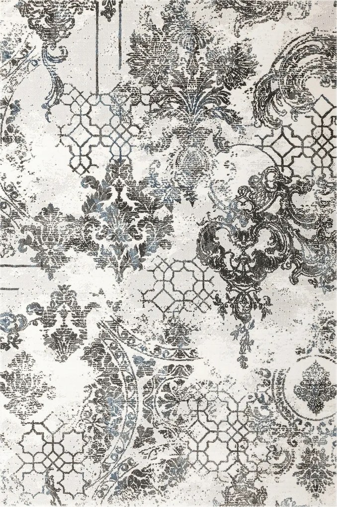 Krémszőnyeg Ólomüveg Dísz Mozaik Divatos Nappali Argent 133x190 cm