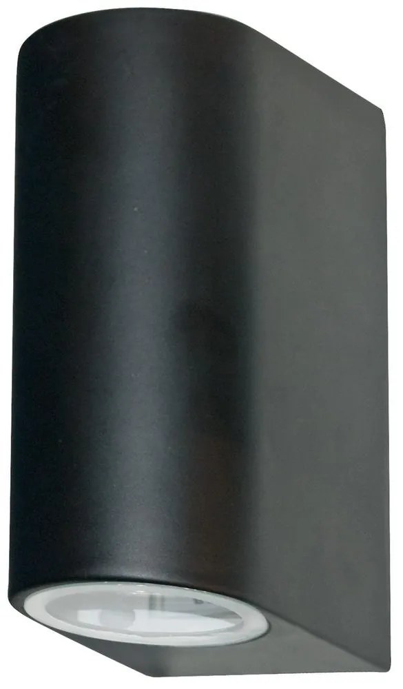 Searchlight - Kültéri fali lámpa  LEDO 2xGU10/6W/230V IP44 fekete