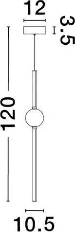 NOVA LUCE 9695256 ACROBAT Hengeres Függesztett Lámpa LED IP20