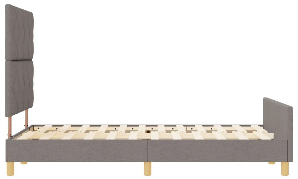 Ágykeret Szürkésbarna Színben, 120x200 cm, Szövet