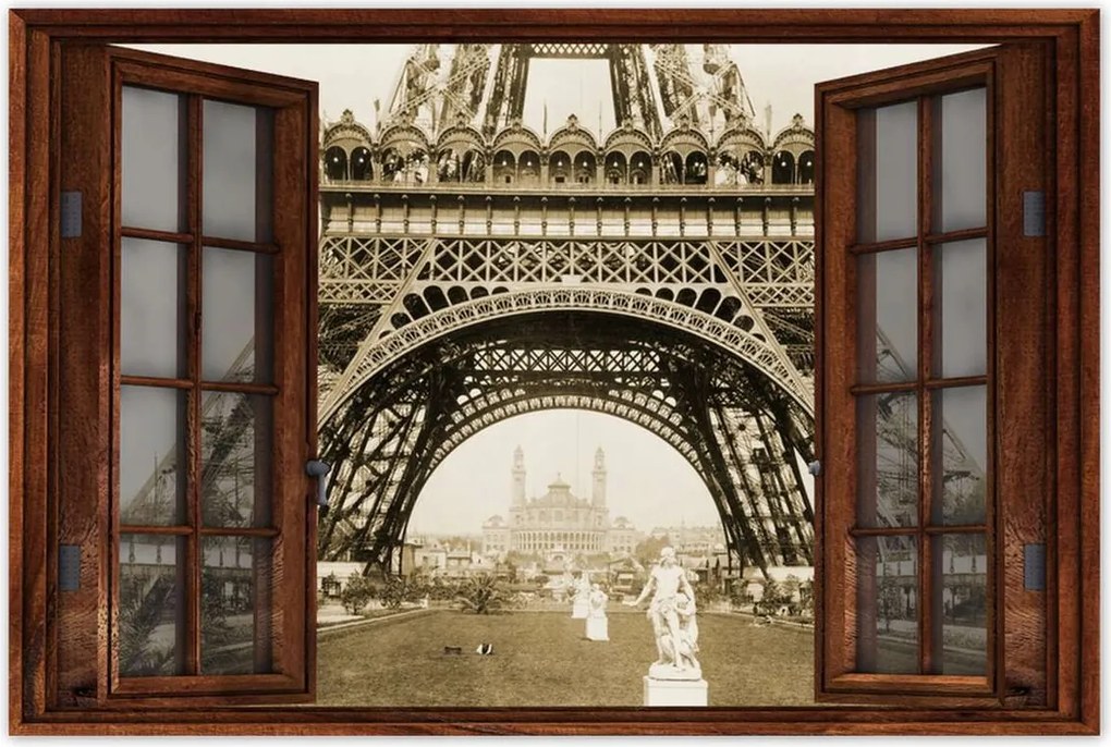 Poszterek 60x40 Régi kép az Eiffel-toronyról