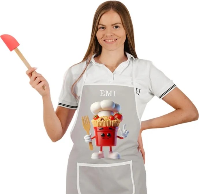 EMI Pasta konyhai kötény, Fekete