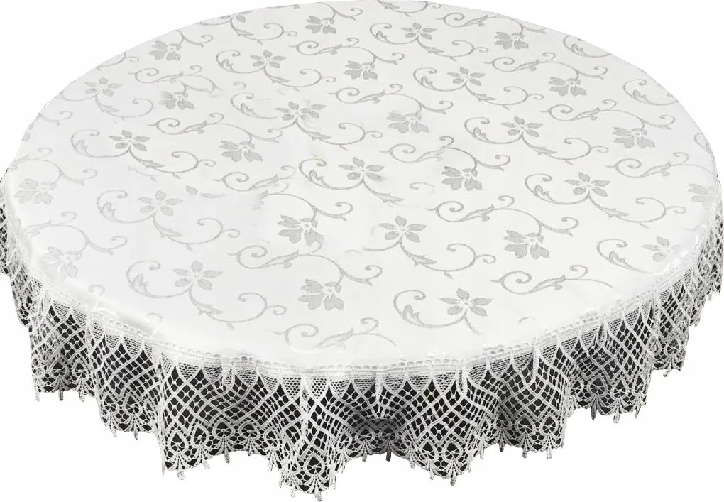 Abrosz Gipszkartonnal 180cm Fehér Dekorációs Asztalra