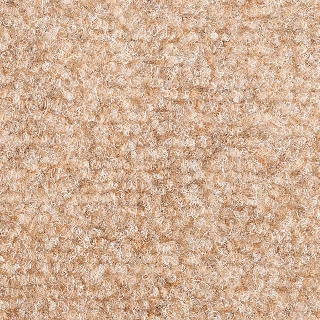 15 db öntapadós lépcsőszőnyeg 65 x 21 x 4 cm világosbarna félkör alakú nagy